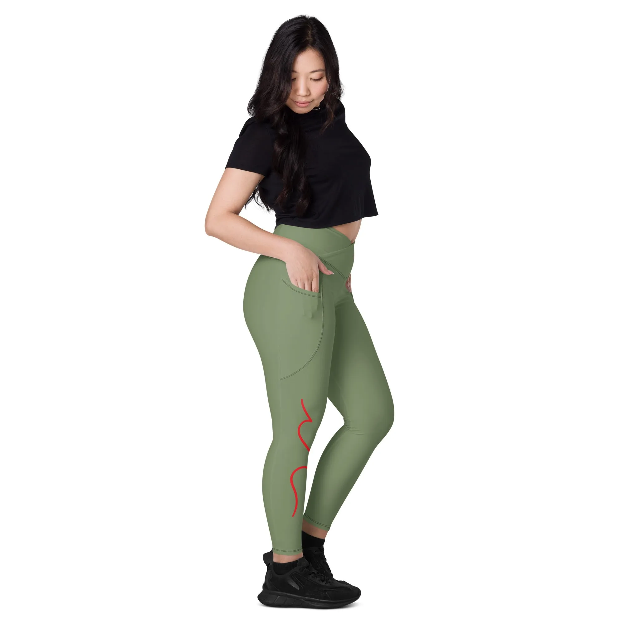 Shoreline Offroad Crossover Leggings with Pockets - High-Waisted