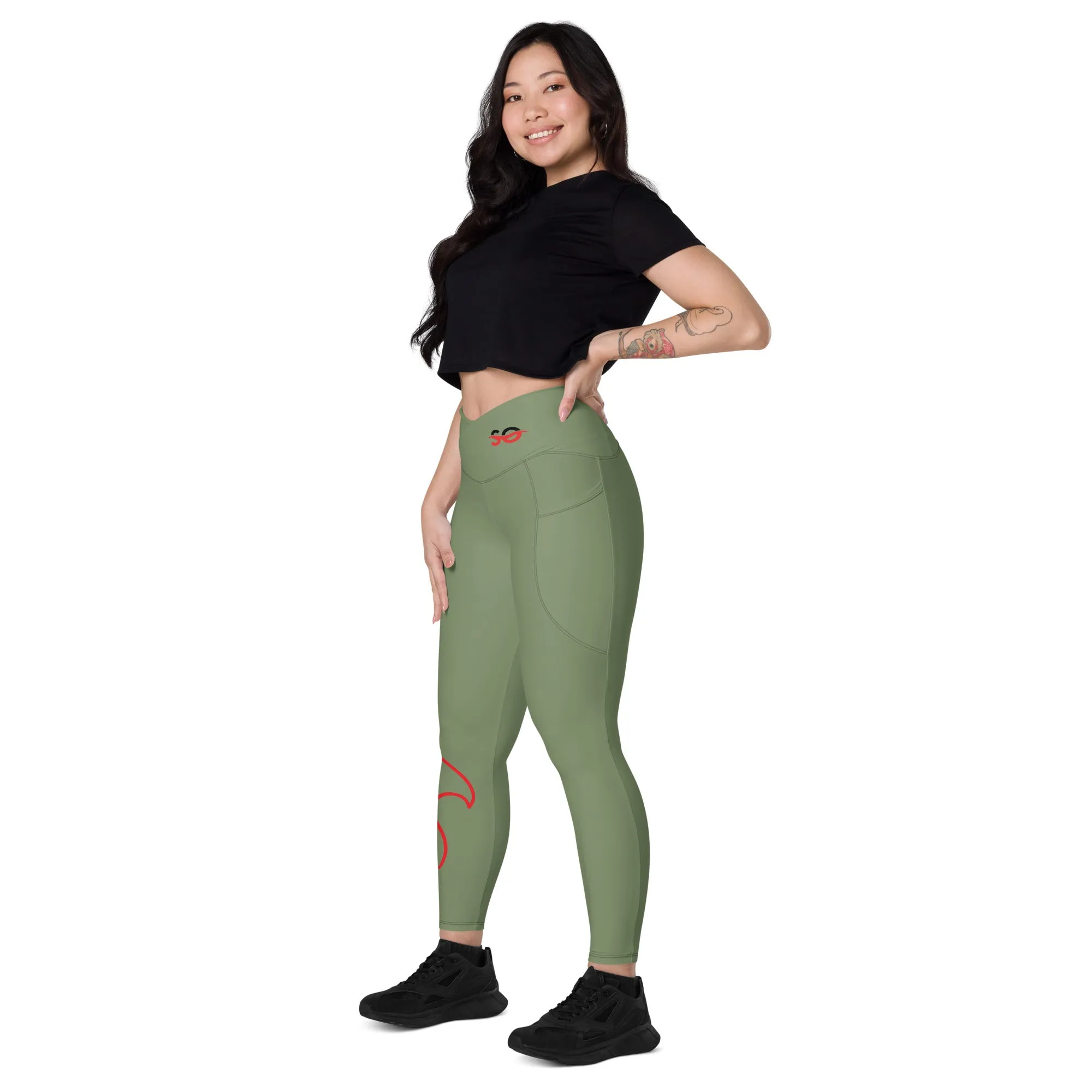 Shoreline Offroad Crossover Leggings with Pockets - High-Waisted