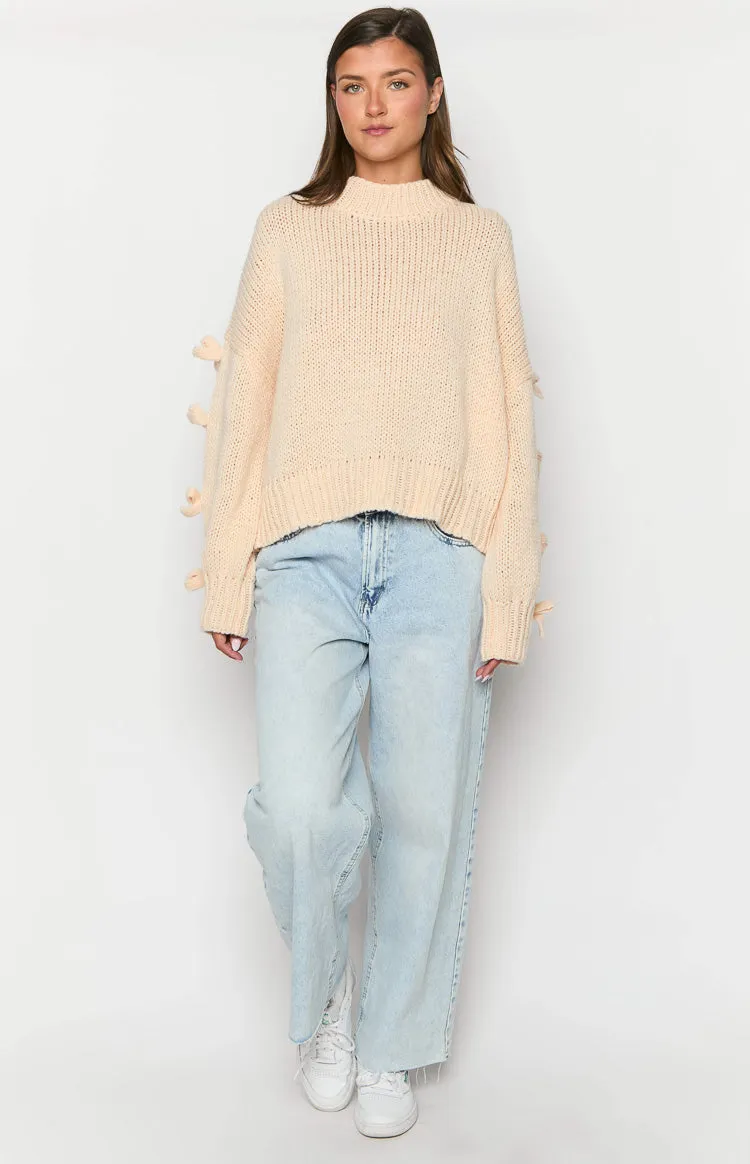 Short and Sweet Cream Knit Jumper