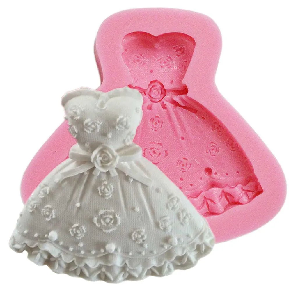 Skirt Dress Shaped Silicone Cake Mold Silicone Tools