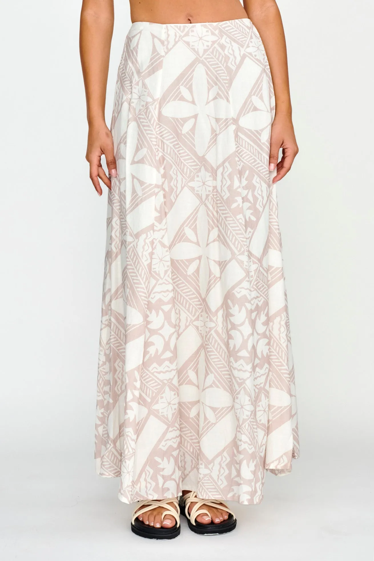 Sought After Maxi Skirt Print Latte