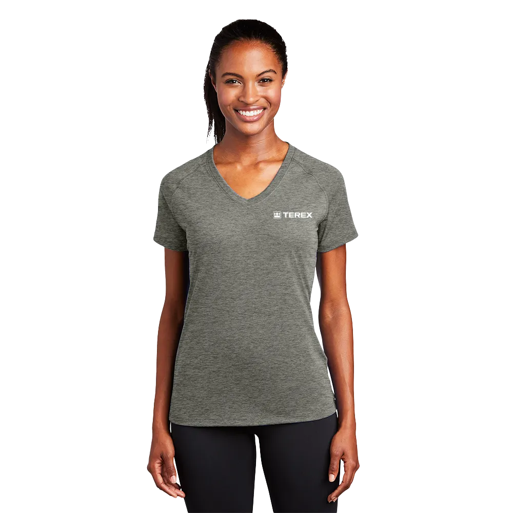 Sport Tek Ladies Ultimate Performance V-Neck