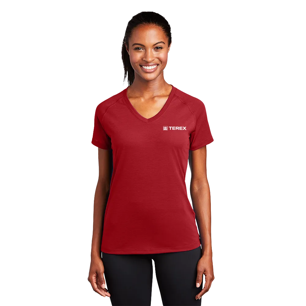 Sport Tek Ladies Ultimate Performance V-Neck