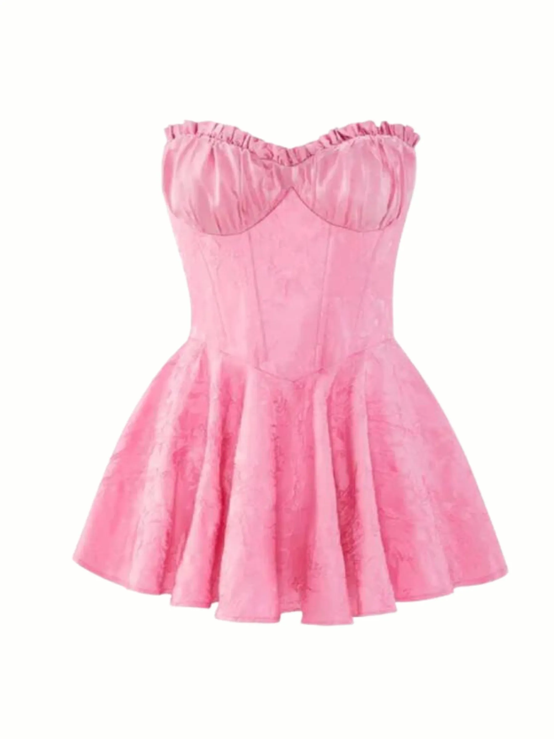 Stassi Mini Gown Dress in Pink