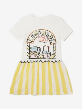 Stella McCartney Baby Girls Lemonade Stall Jersey Dress in Ivory