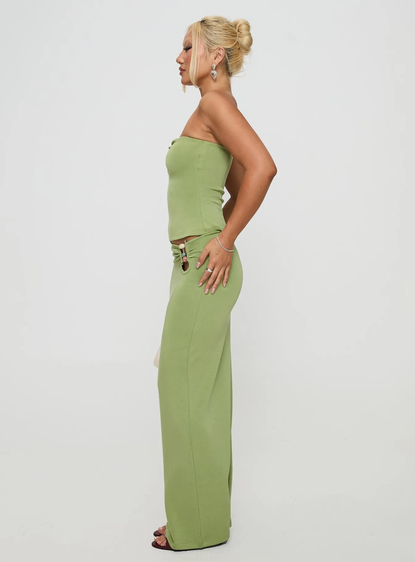 Sun Chaser Maxi Skirt Green