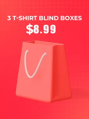 The blind box contains 3 T-shirts (random styles)