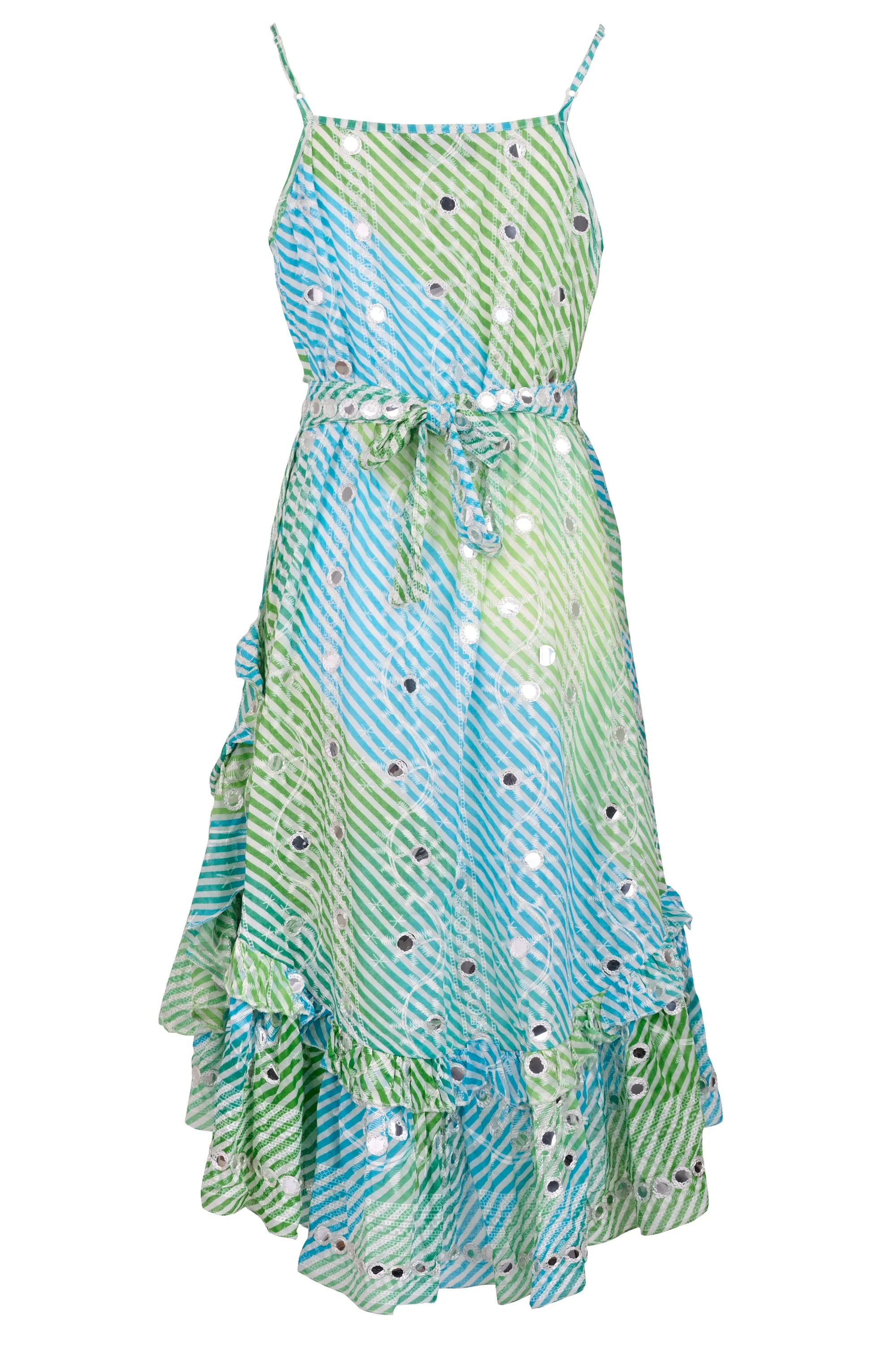 The Cami Wrap  inGreen & Blue