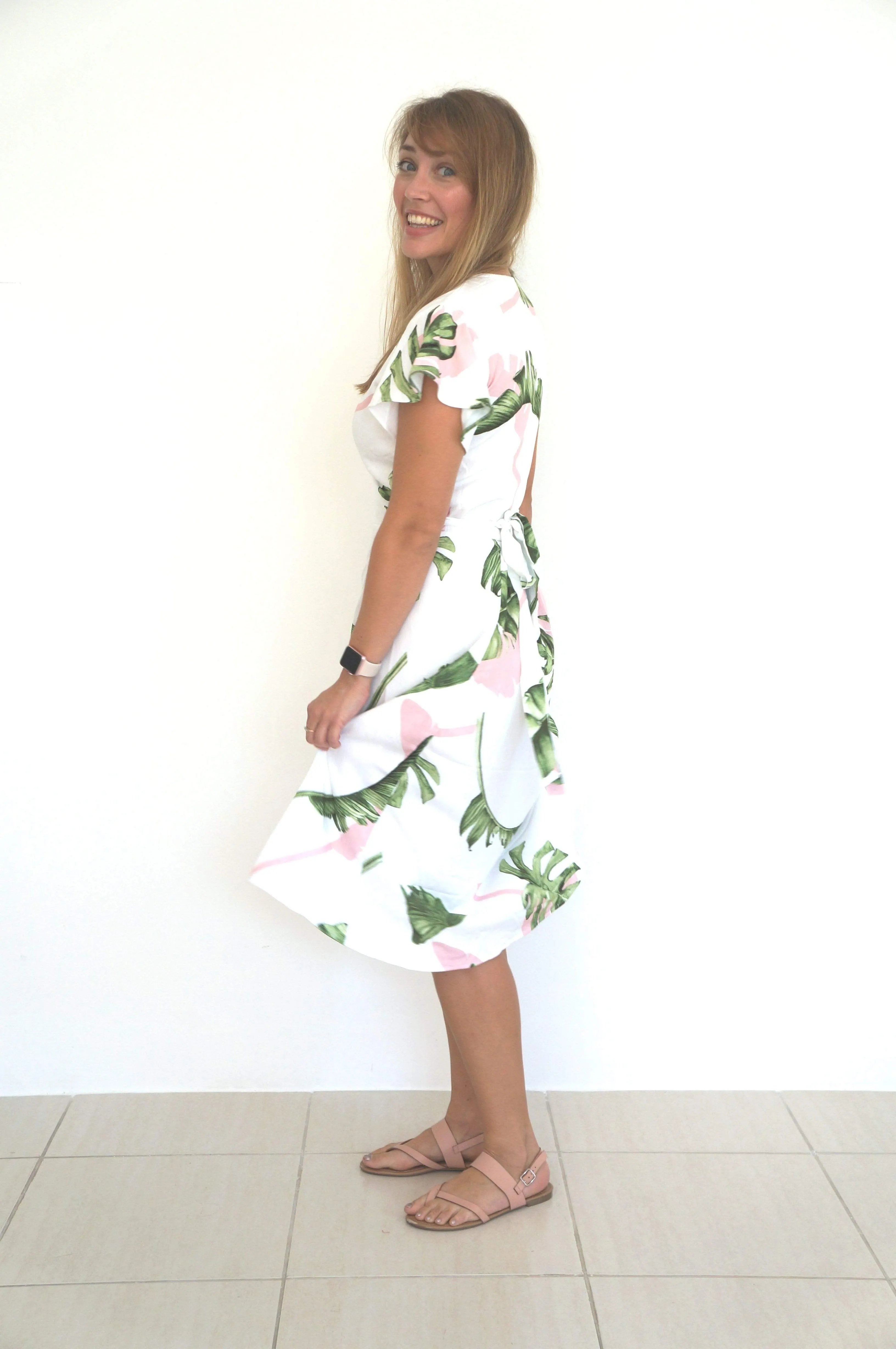 The Maxi Wrap Dress - Palm Breeze