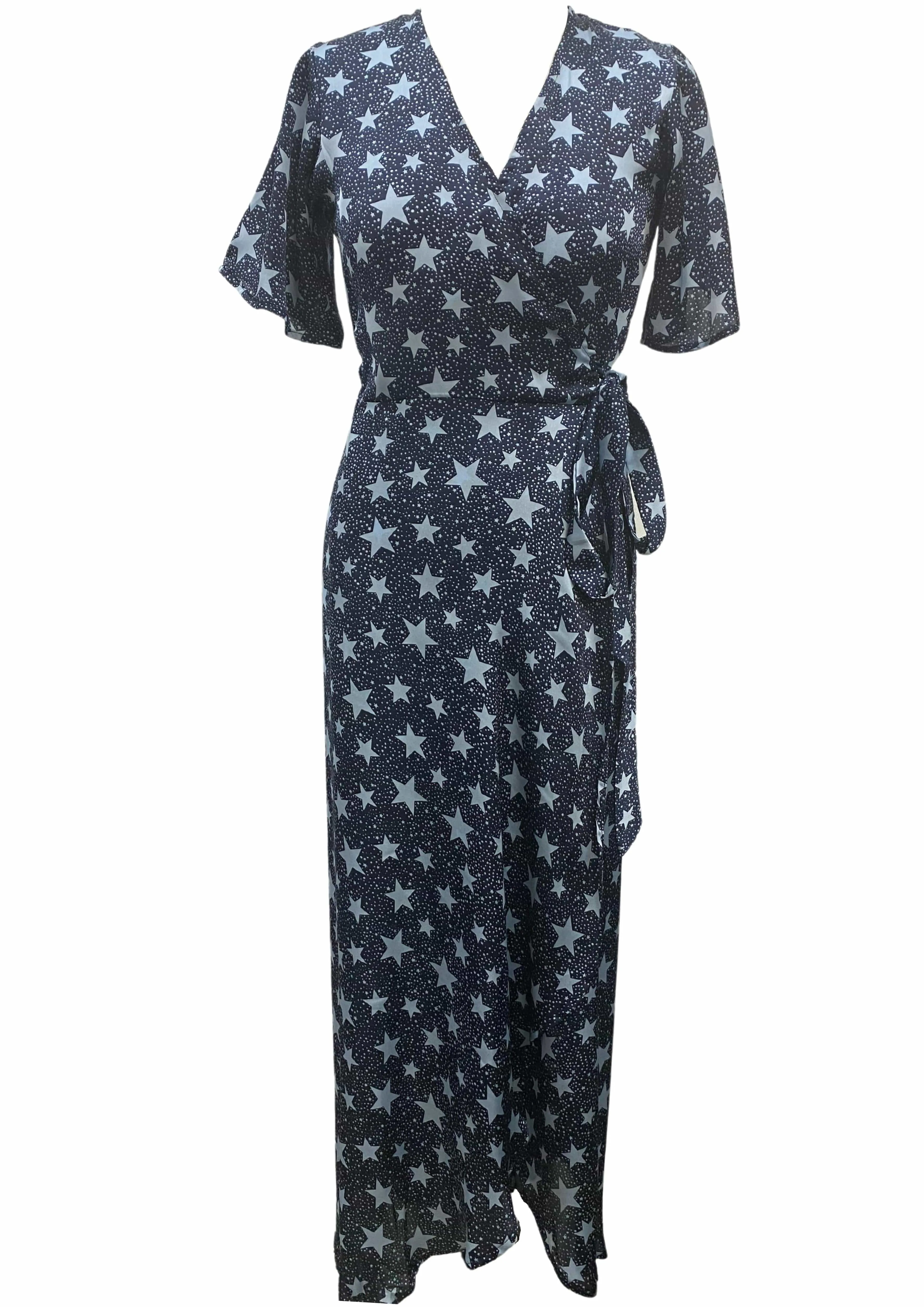 The Maxi Wrap Dress - Starry Nights