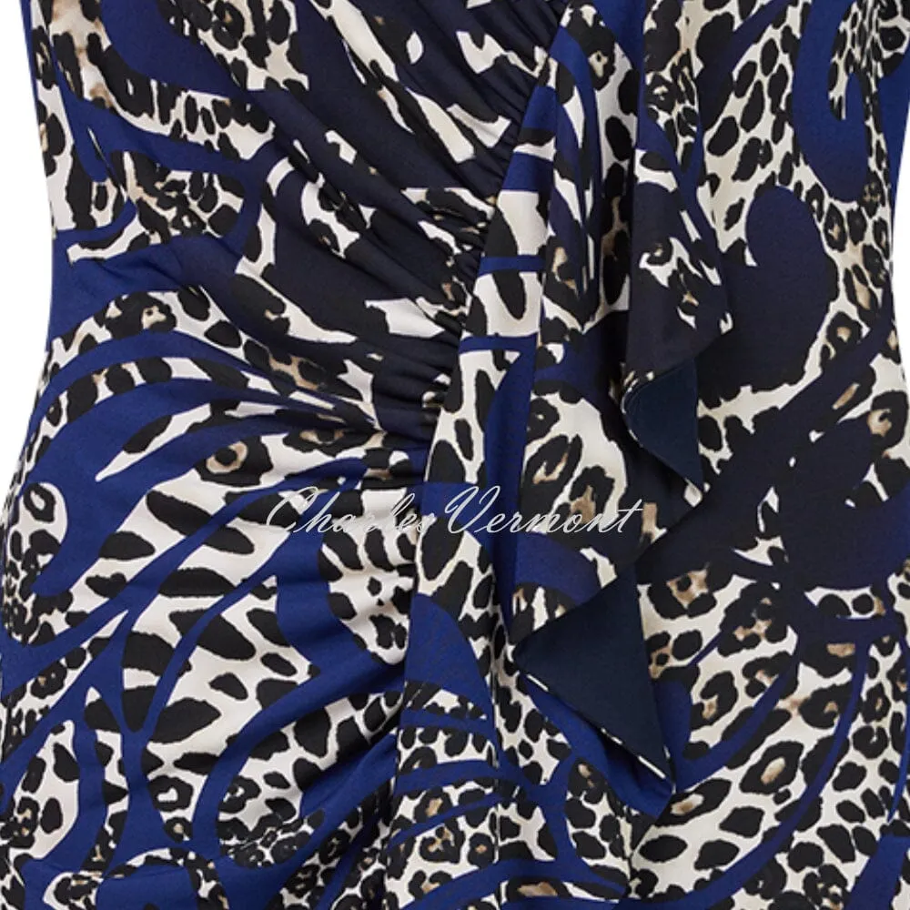 Tia Animal Print Ruffle Dress - Style 78097-7838-66