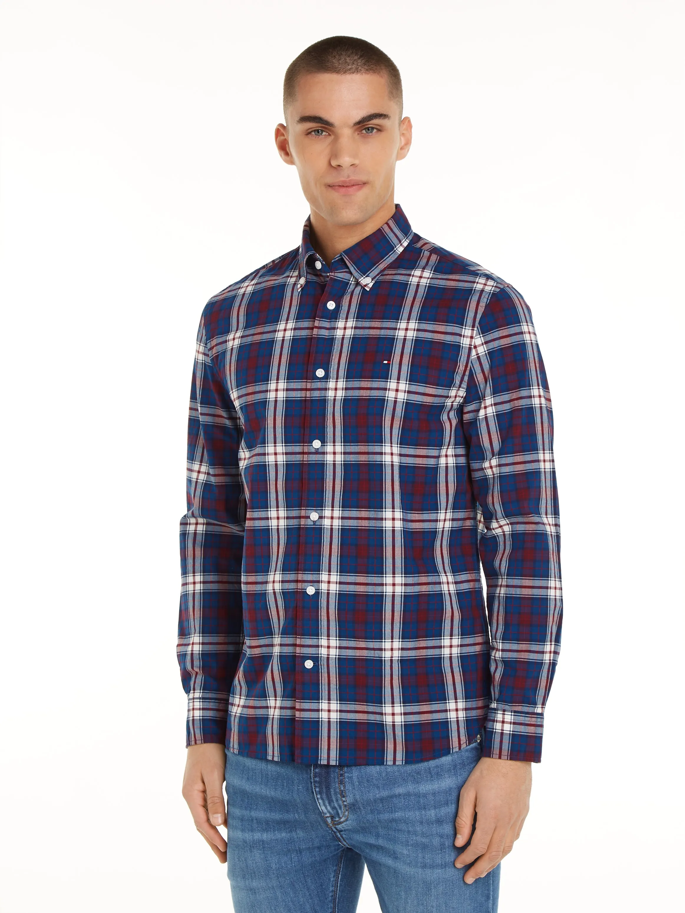 Tommy Tartan Regular Fit Poplin Shirt