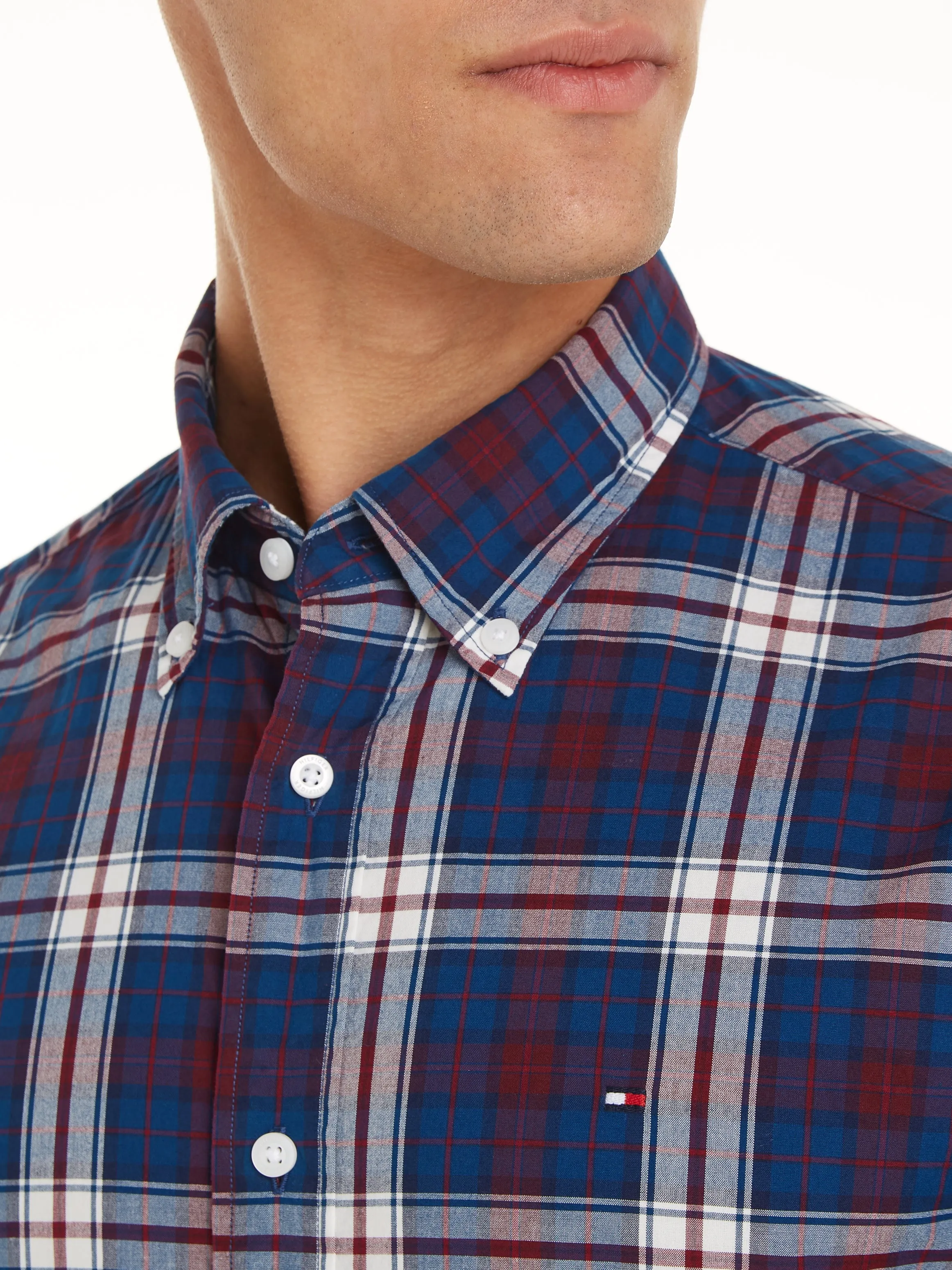 Tommy Tartan Regular Fit Poplin Shirt