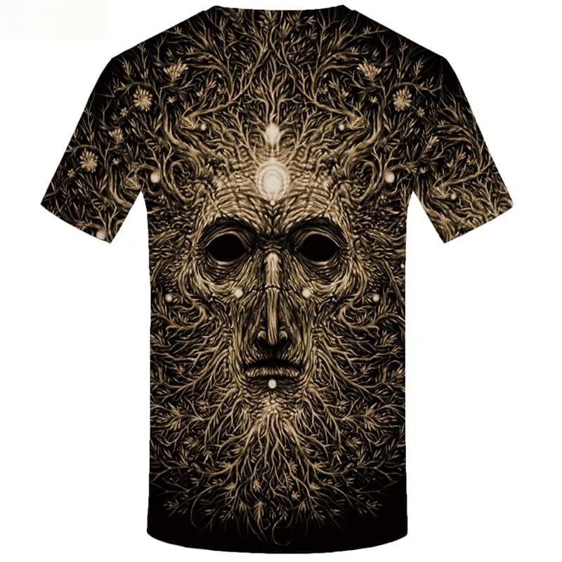 Tree T shirts Men Flower T-shirts 3d Gray Tshirt Anime Vintage T-shirts Graphic Short Sleeve Fashion Men New Slim Sport