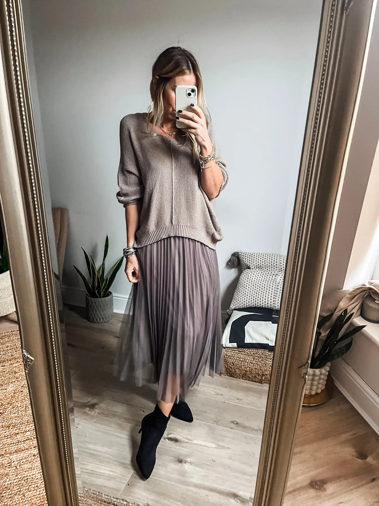 Two-Piece Pleated Jumper Dress