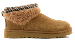 UGG CLASSIC ULTRA MINI MAXI CURLY CHESTNUT