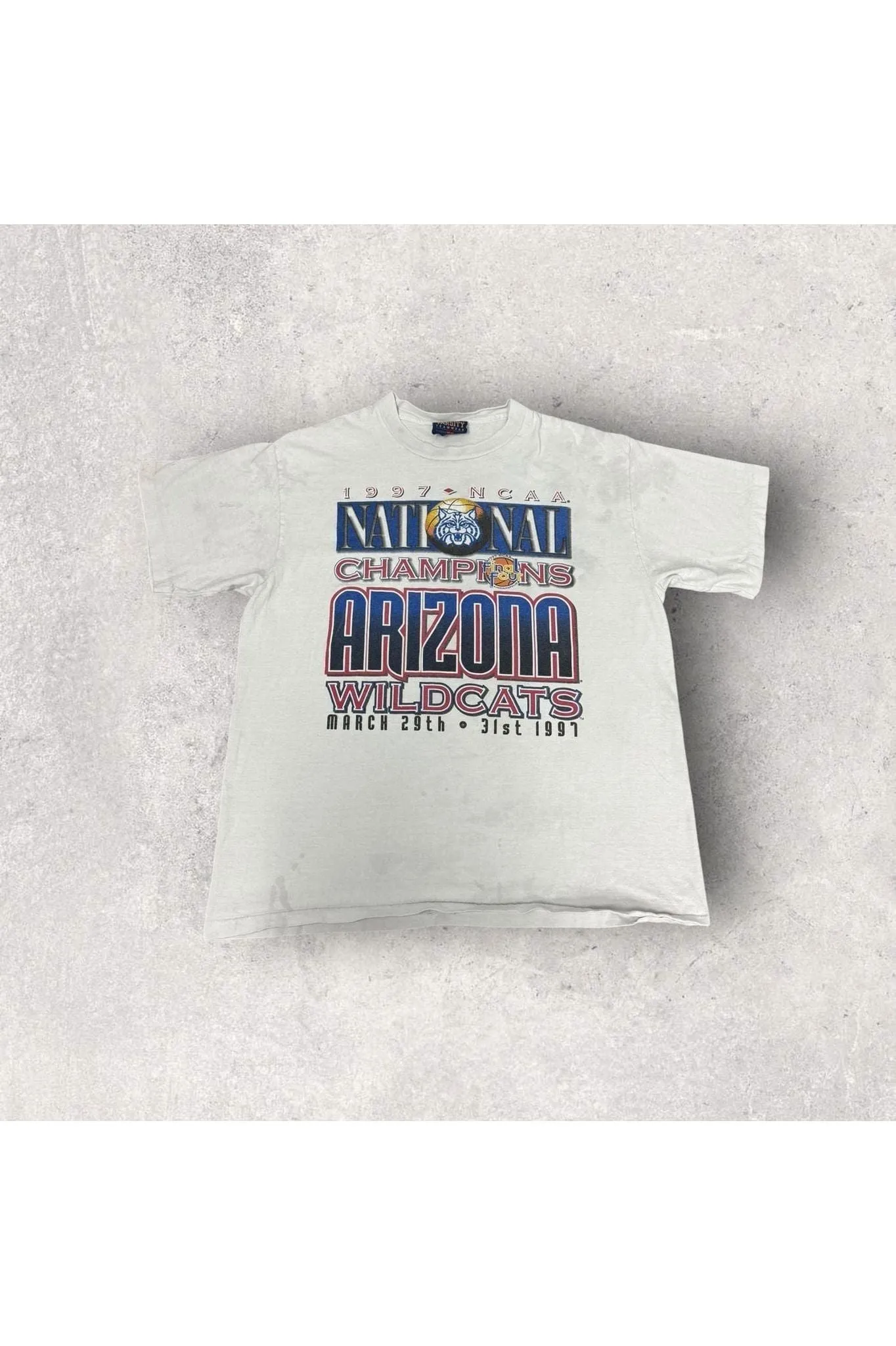 Vintage 1997 Arizona Wildcats Final Four National Champions Tee- XL