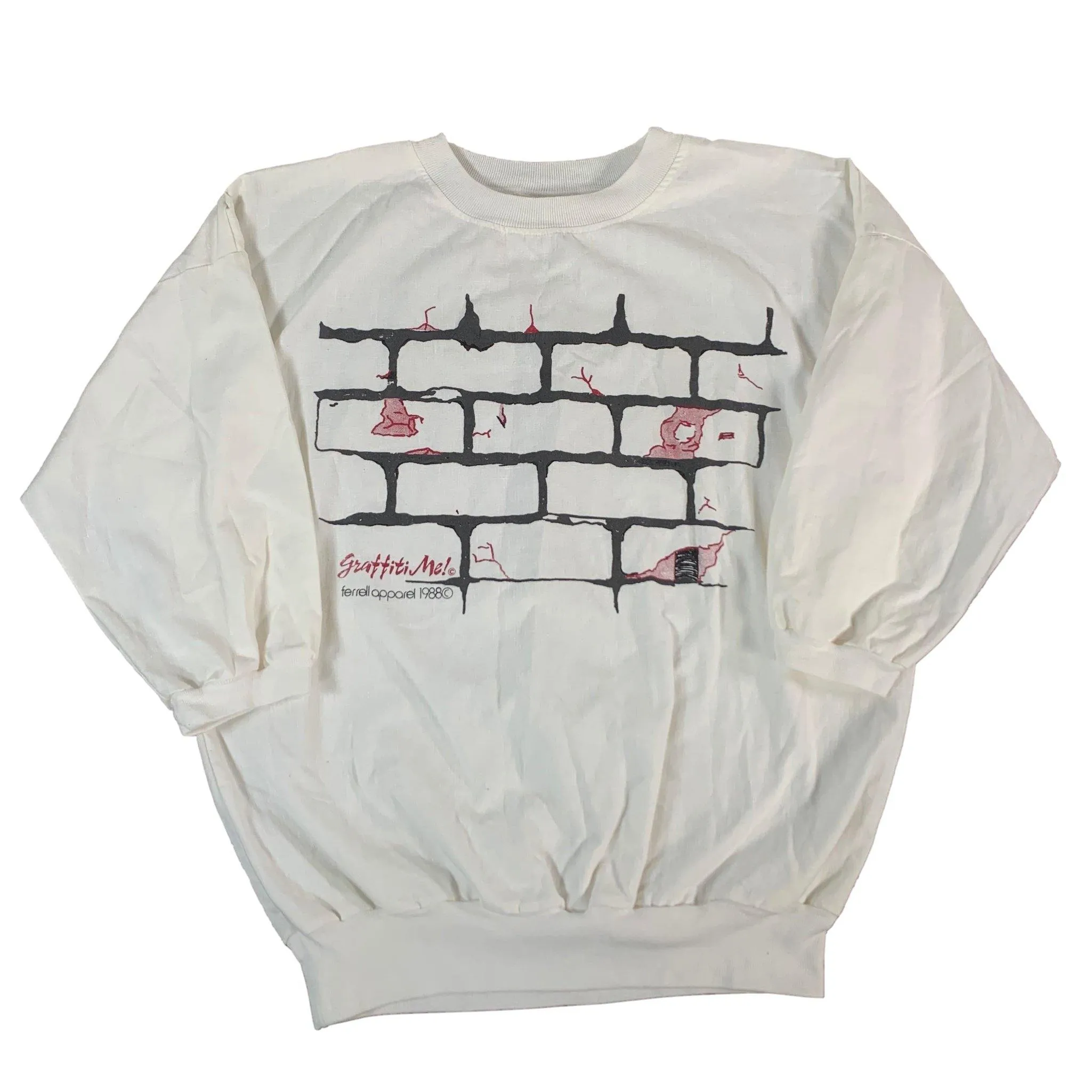 Vintage Graffiti Me! "Brick Wall" Crewneck Jumper