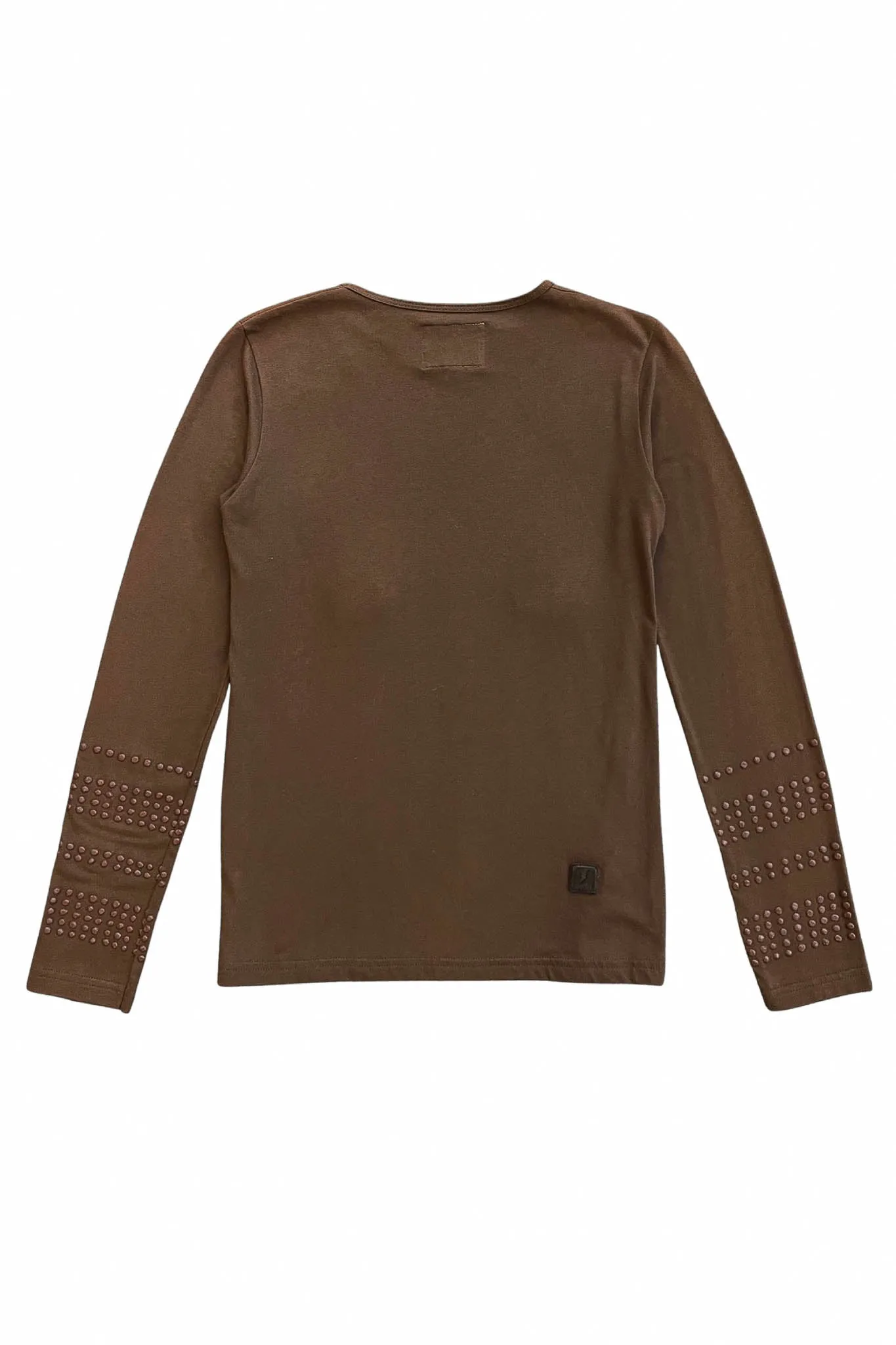 WALTER VAN BEIRENDONCK BROWN RUBBER NIPPLE TOP