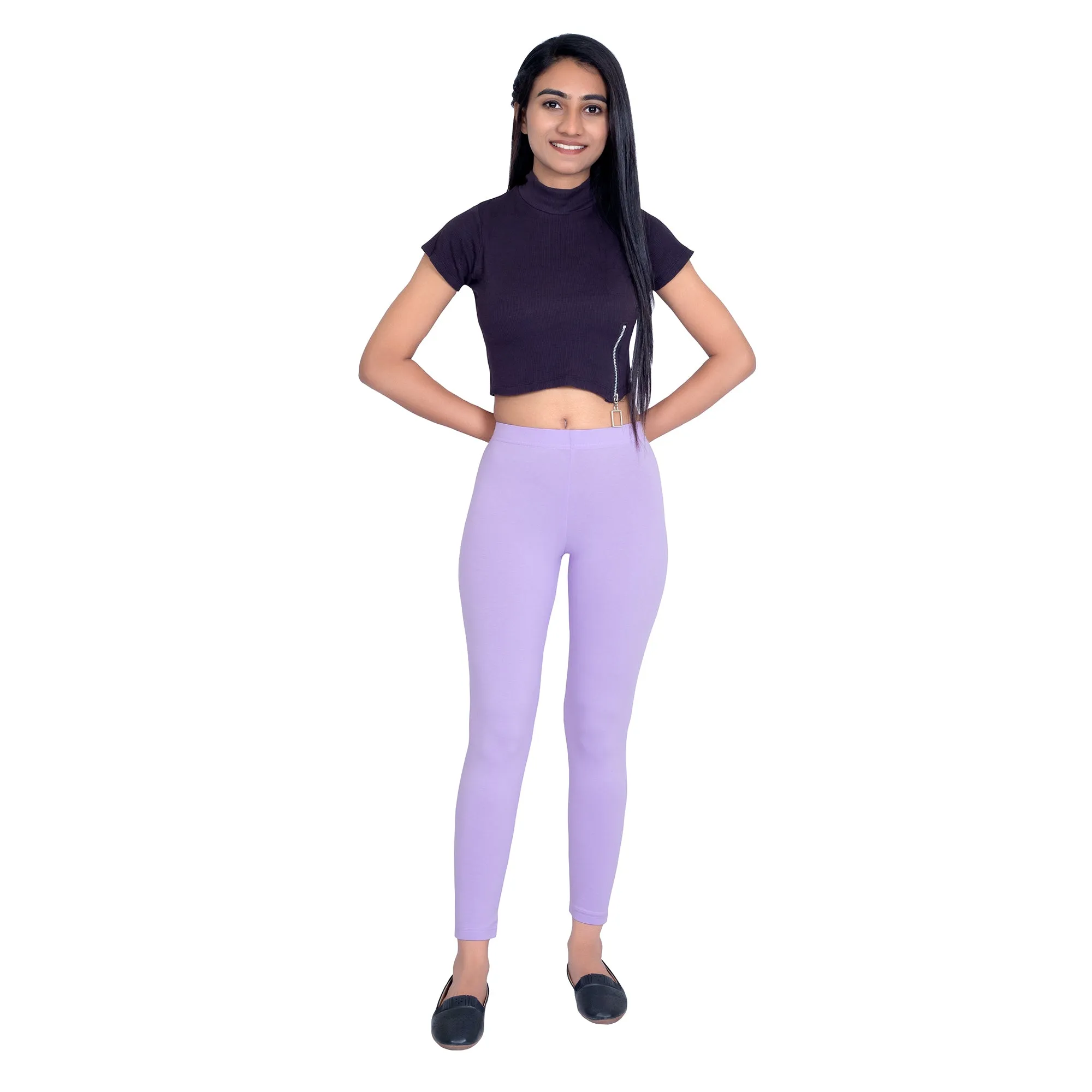 Women Lilac Ankle Length Legging