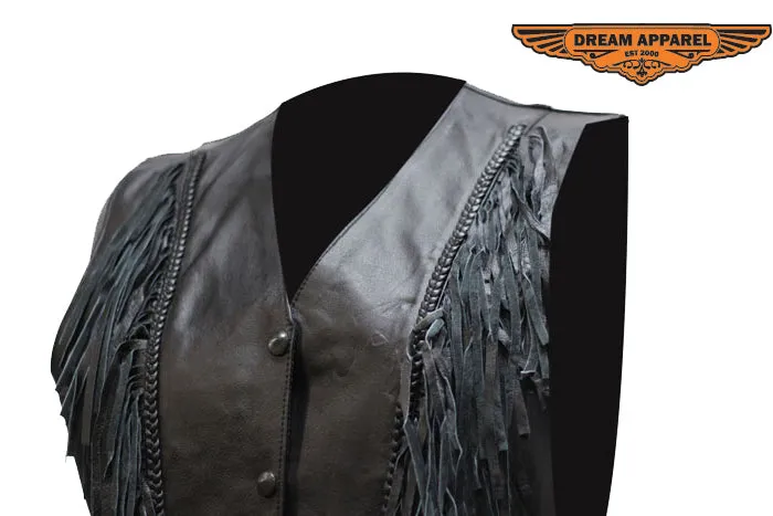 Womens Leather Vest With Lining