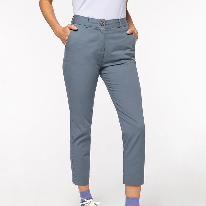 Women's Organic Cropped Chinos