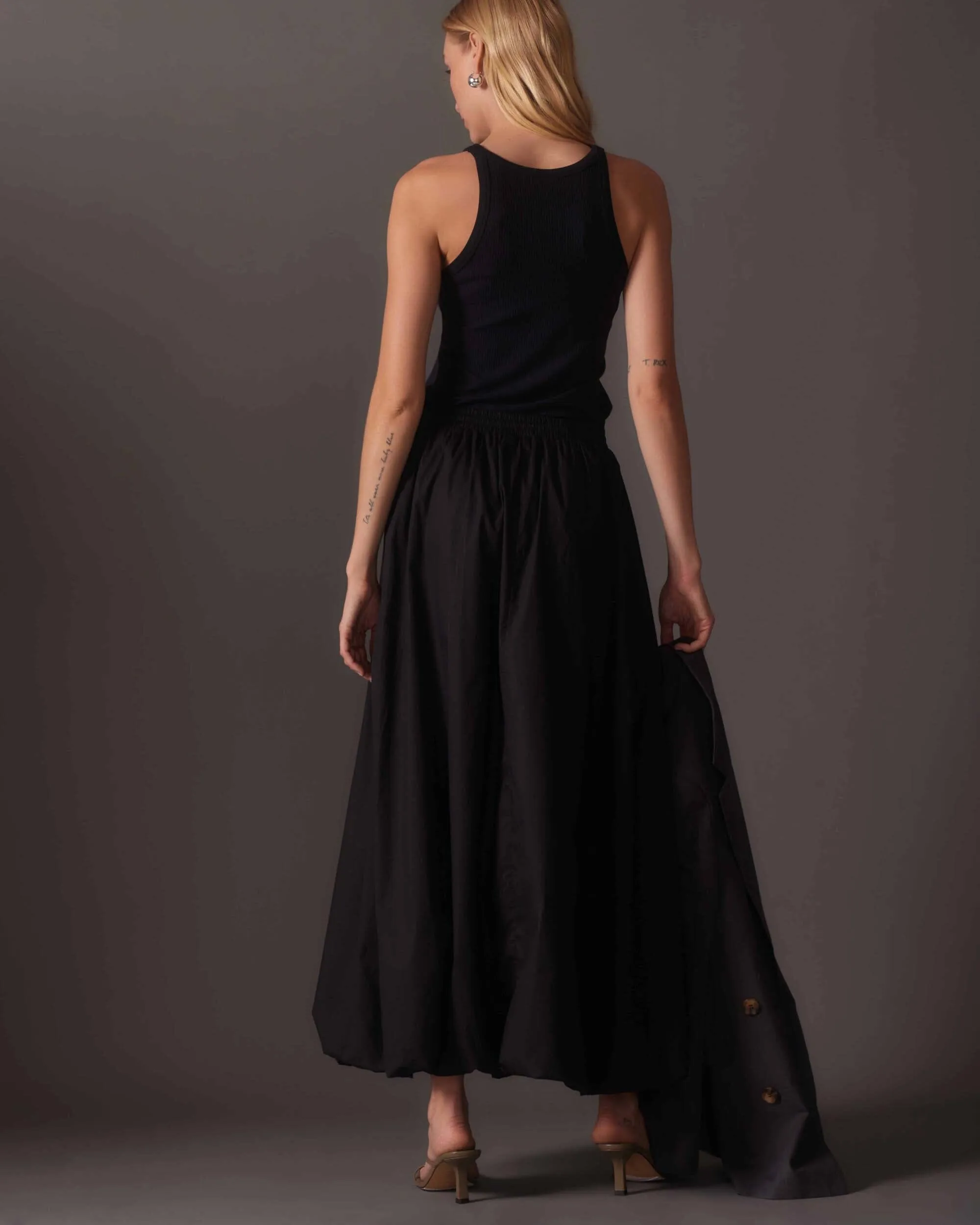 Women's Poplin Maxi Skirt