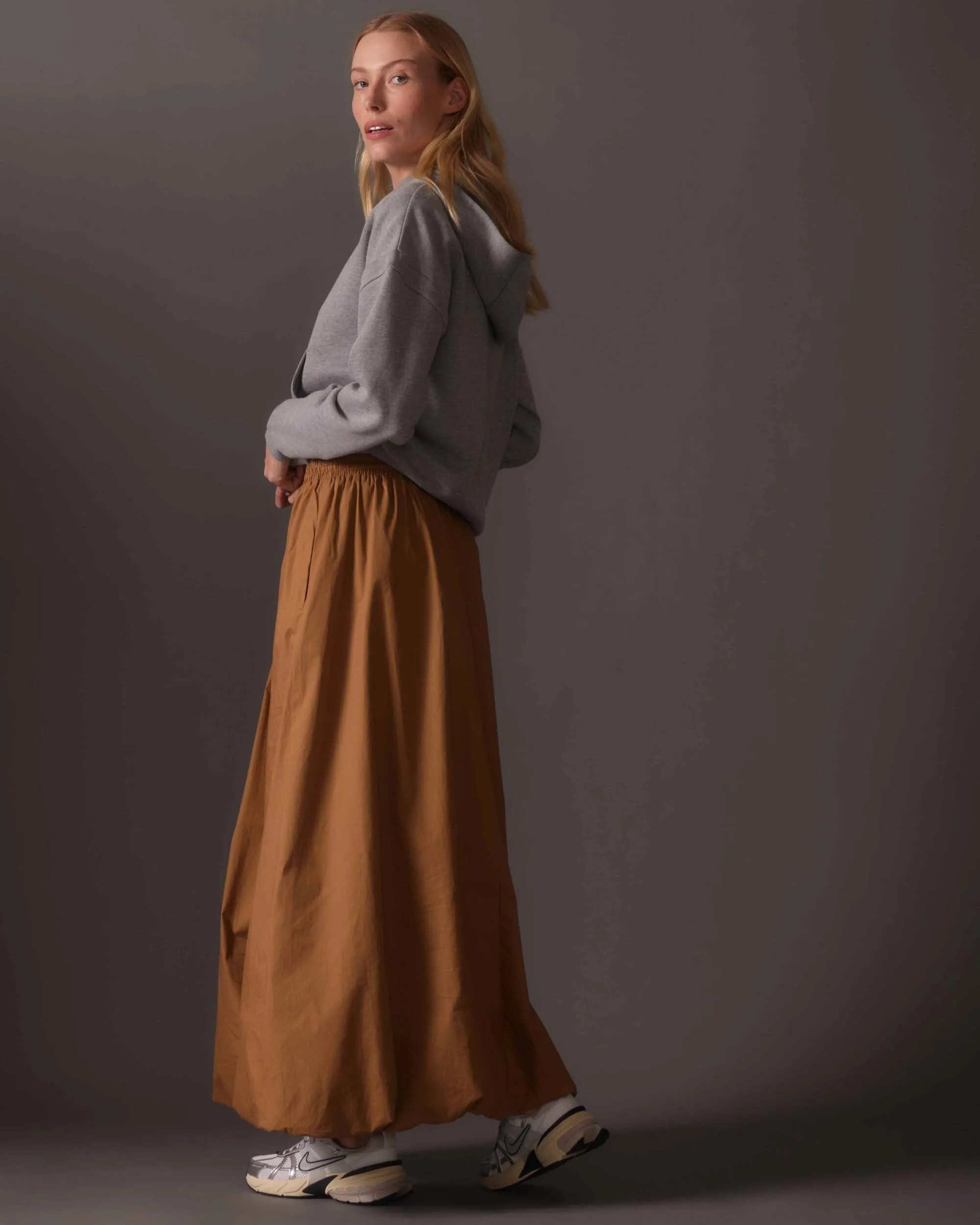 Women's Poplin Maxi Skirt