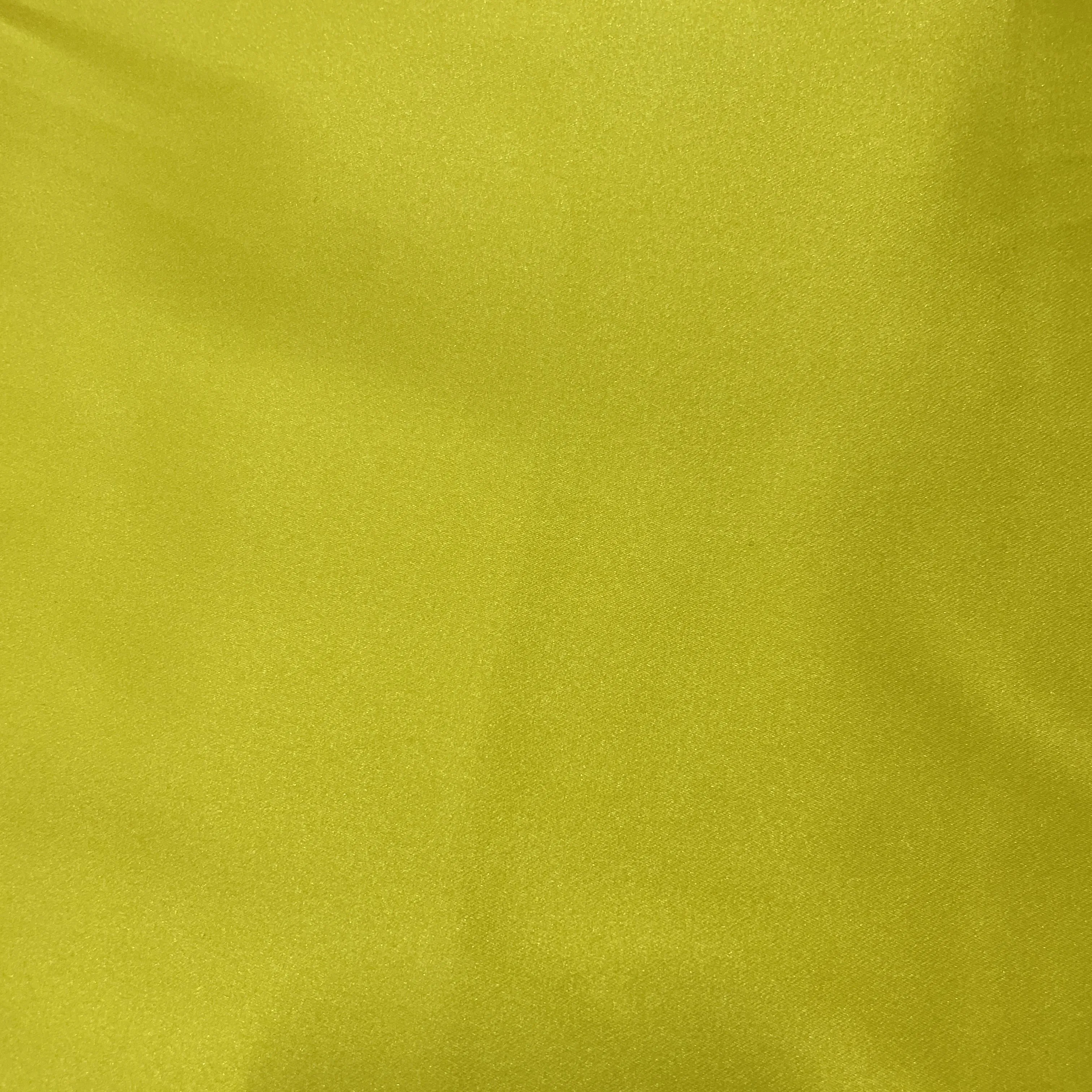 Yellow Solid Celina Satin Fabric