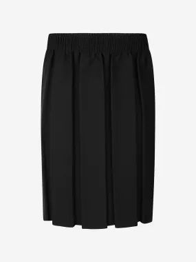 Zeco Girls School Box Pleat Skirt in Black