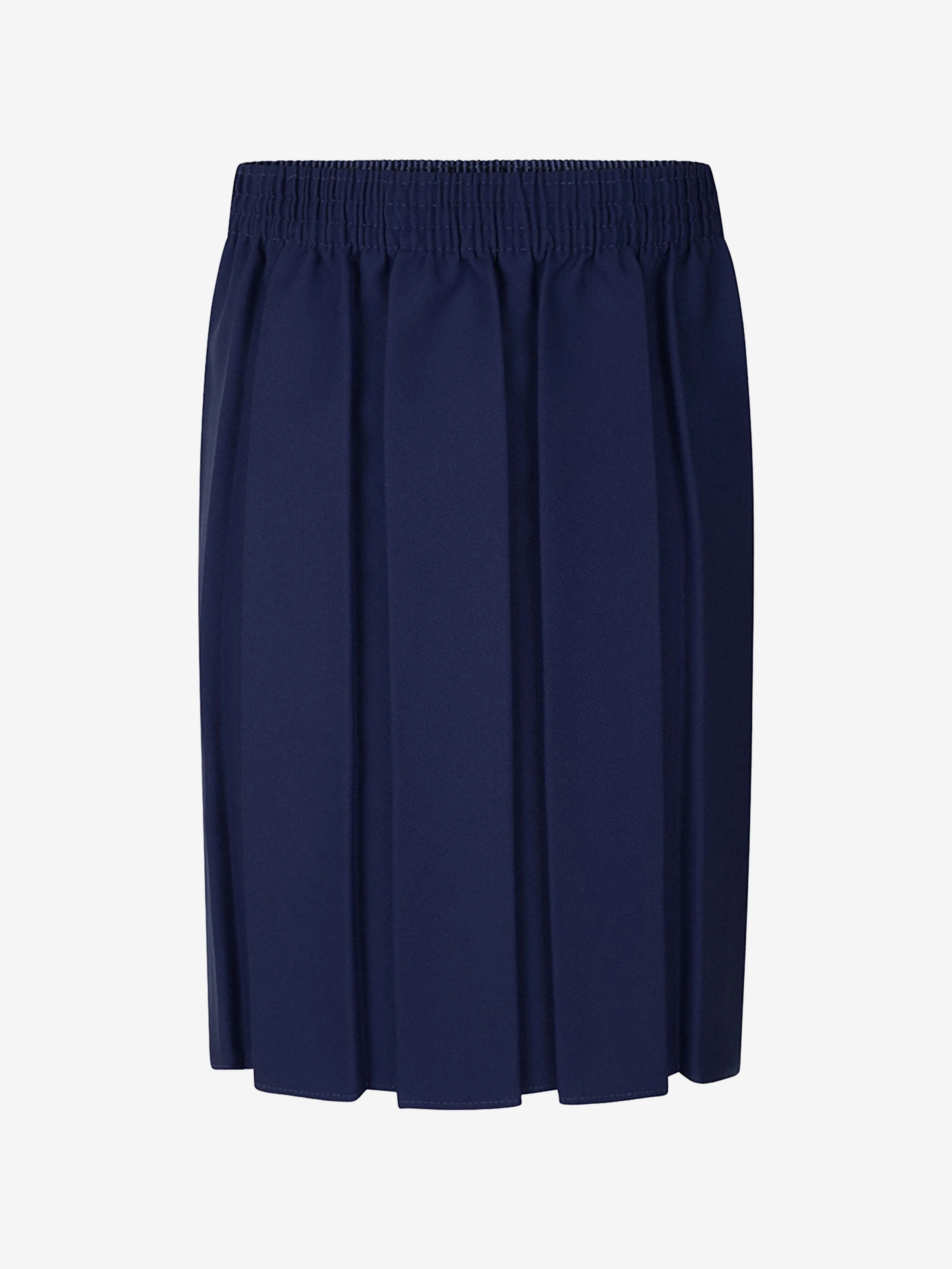 Zeco Girls School Box Pleat Skirt in Navy