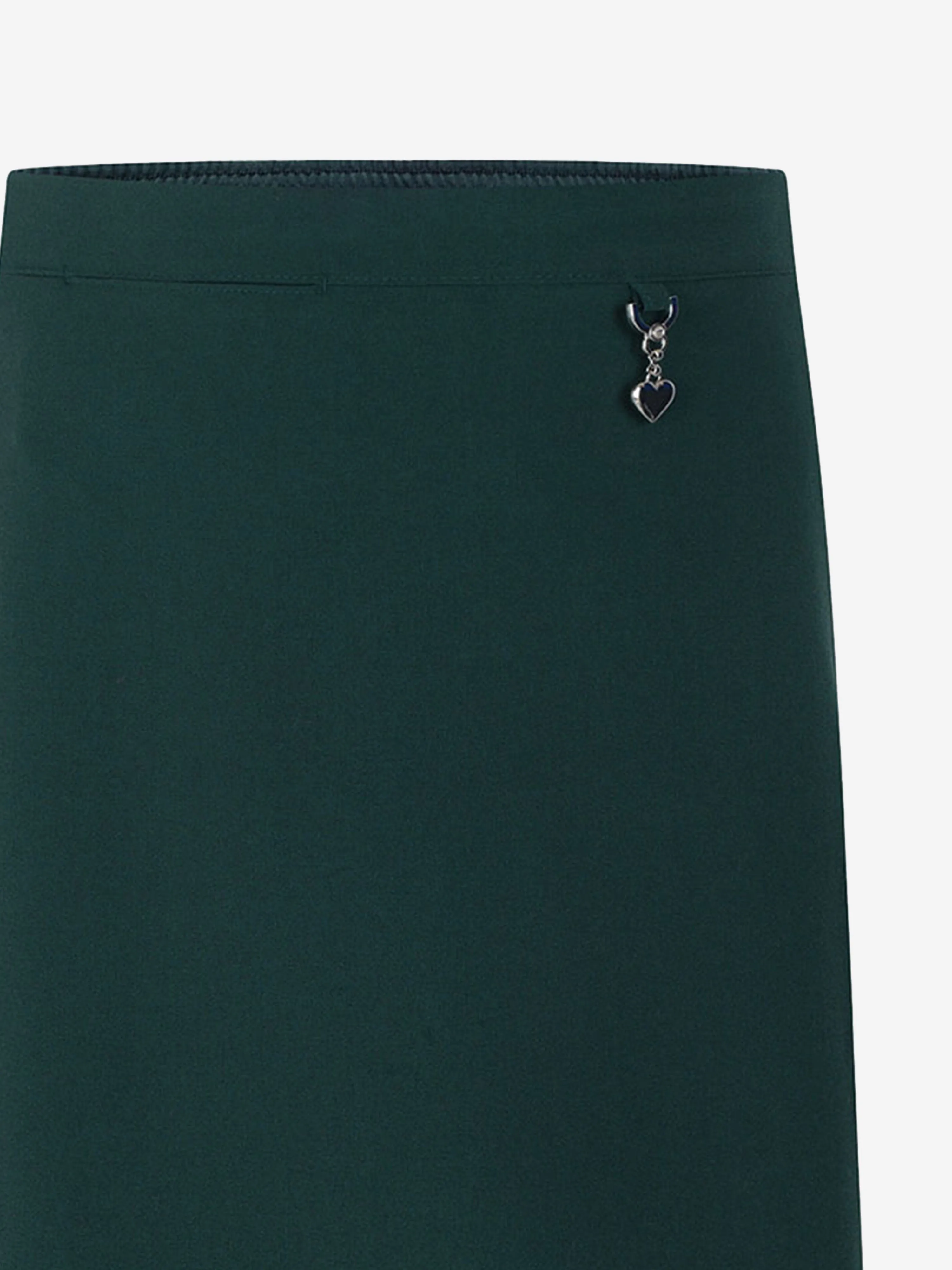 Zeco Girls School Lycra Heart Skirt in Green