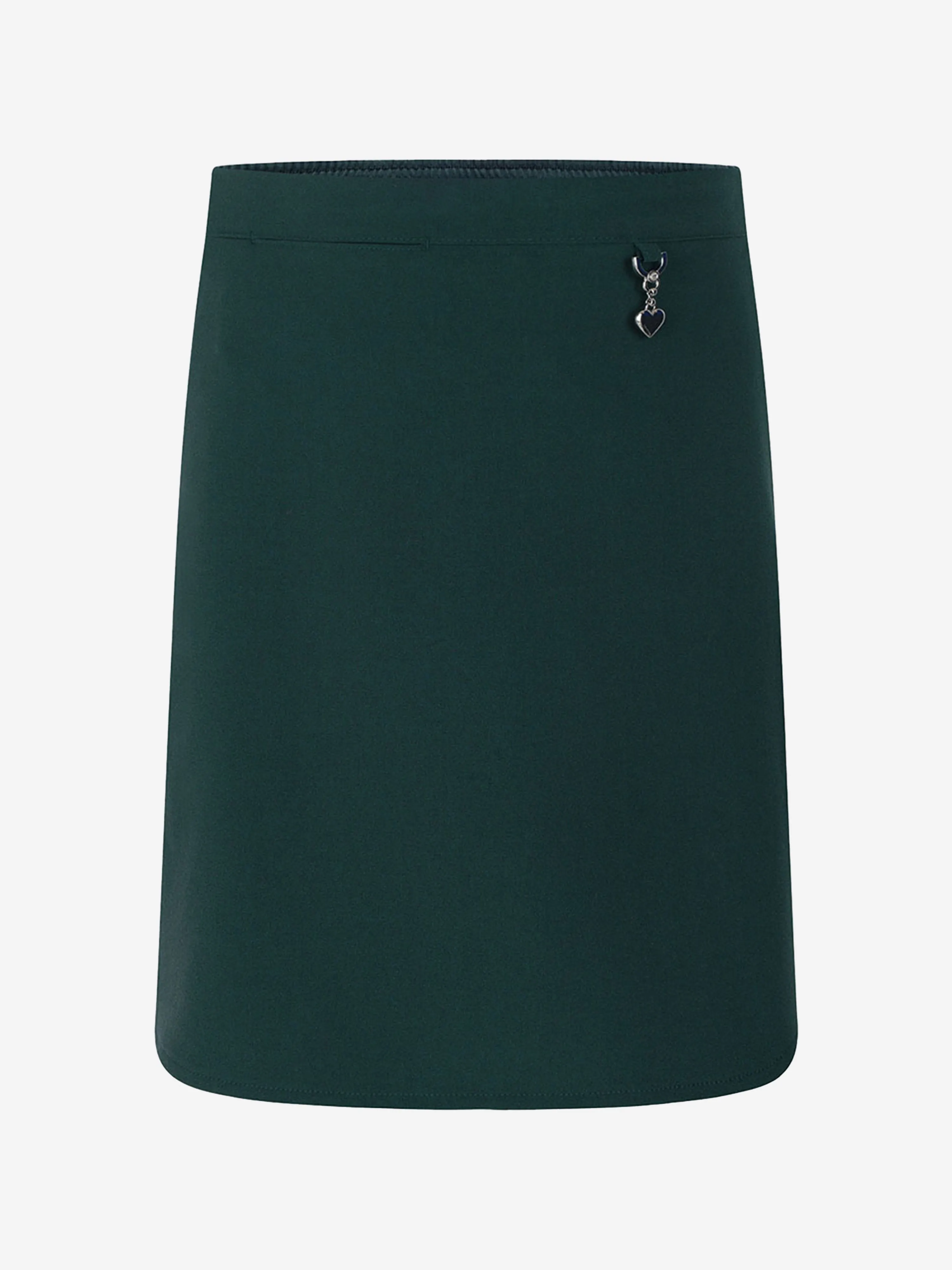 Zeco Girls School Lycra Heart Skirt in Green